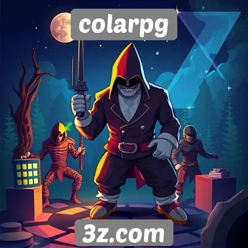 Coleção diversificada de jogos no colarpg