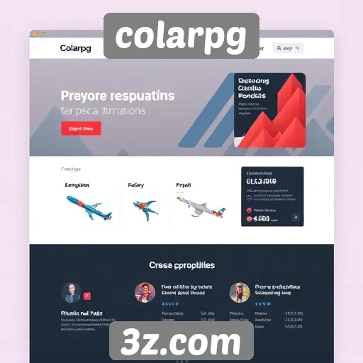Análise da interface do site colarpg